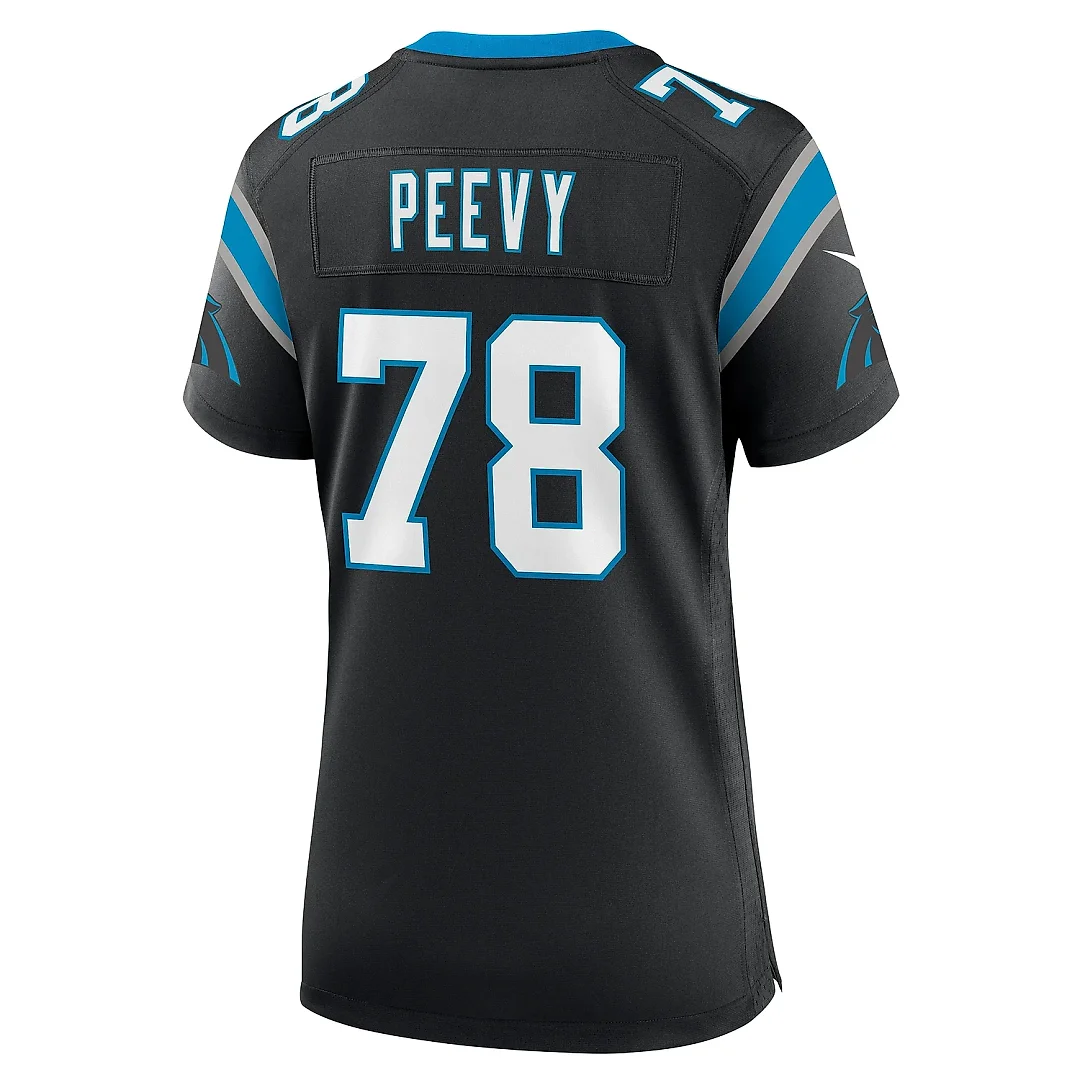 Zennovawear Women's Carolina Panthers Jayden Peevy Black Game Jersey