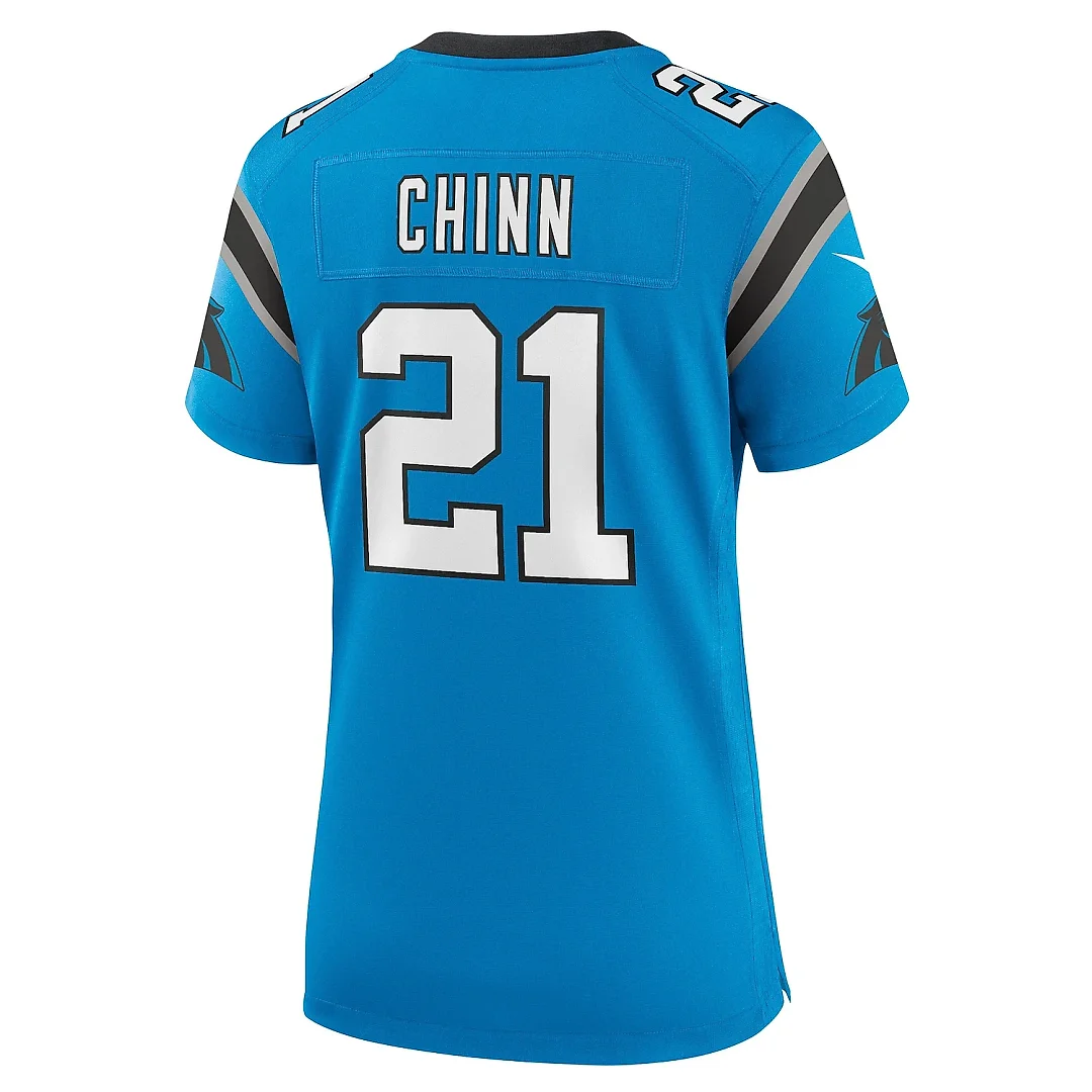 Zennovawear Women's Carolina Panthers Jeremy Chinn Blue Player Jersey