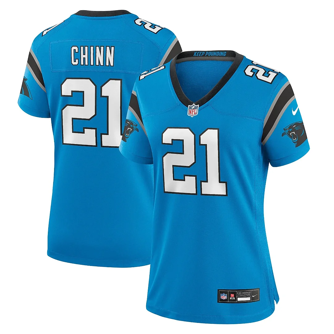 Zennovawear Women's Carolina Panthers Jeremy Chinn Blue Player Jersey