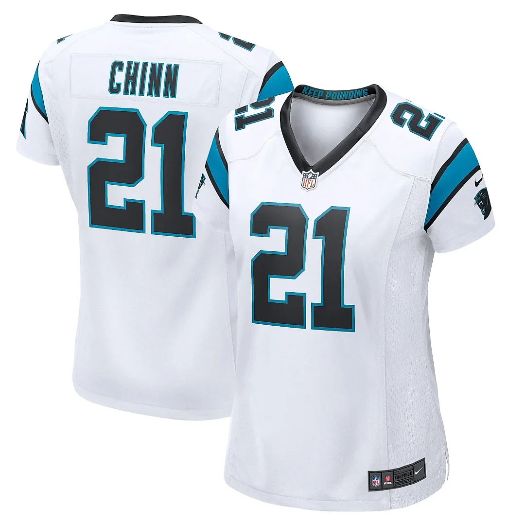 Zennovawear Women's Carolina Panthers Jeremy Chinn White Game Jersey