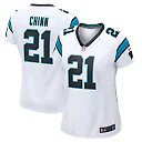 Zennovawear Women's Carolina Panthers Jeremy Chinn White Game Jersey