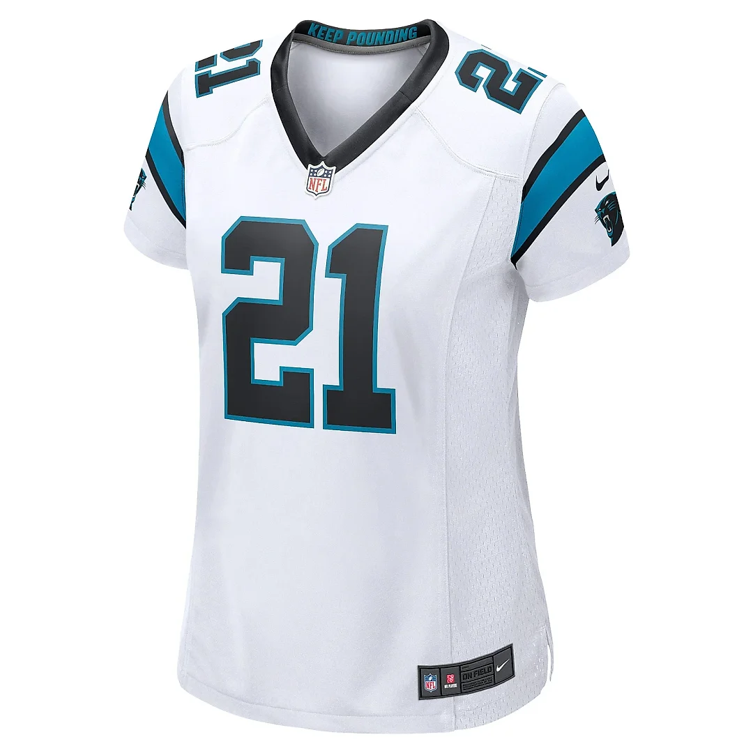 Zennovawear Women's Carolina Panthers Jeremy Chinn White Game Jersey