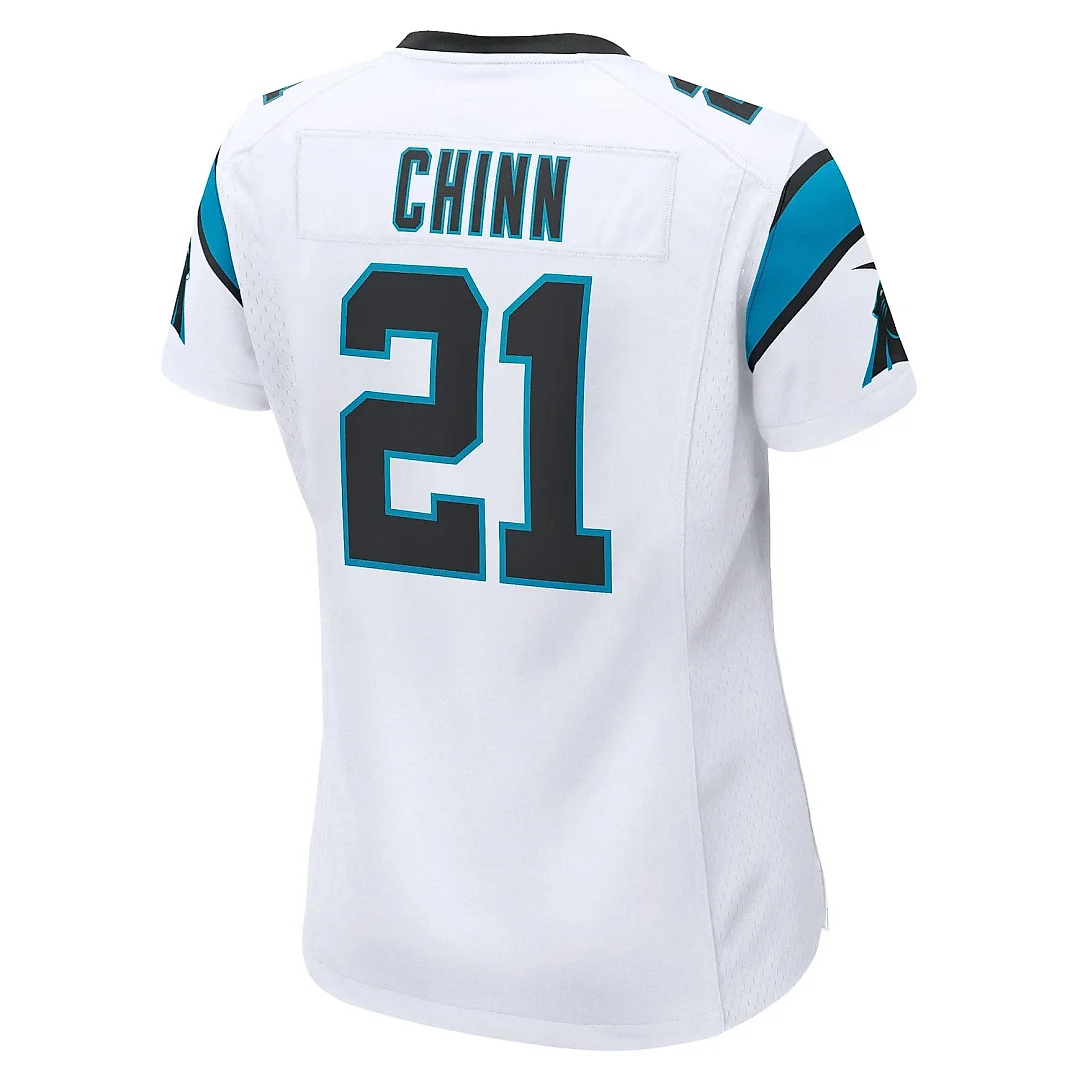 Zennovawear Women's Carolina Panthers Jeremy Chinn White Game Jersey