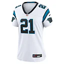 Zennovawear Women's Carolina Panthers Jeremy Chinn White Player Jersey