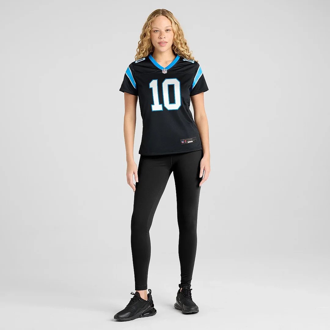 Zennovawear Women's Carolina Panthers Johnny Hekker Black Team Game Jersey
