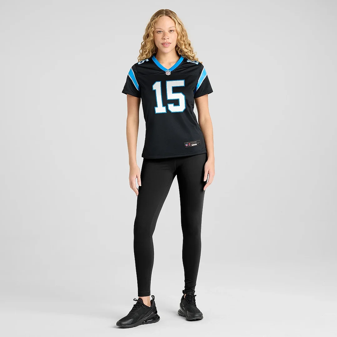 Zennovawear Women's Carolina Panthers Jonathan Mingo Black Game Jersey