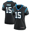 Zennovawear Women's Carolina Panthers Jonathan Mingo Black Game Jersey