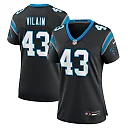 Zennovawear Women's Carolina Panthers Luiji Vilain Black Game Jersey