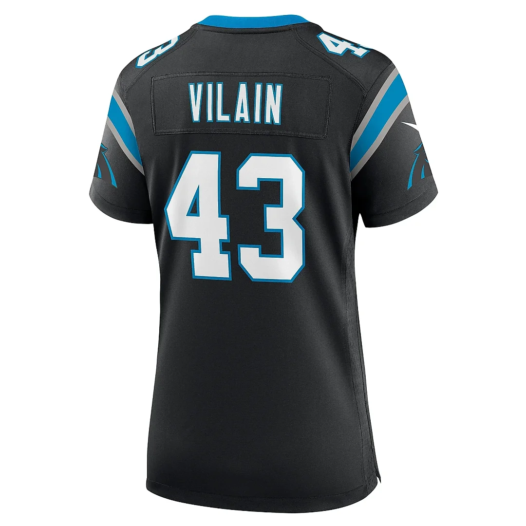 Zennovawear Women's Carolina Panthers Luiji Vilain Black Game Jersey
