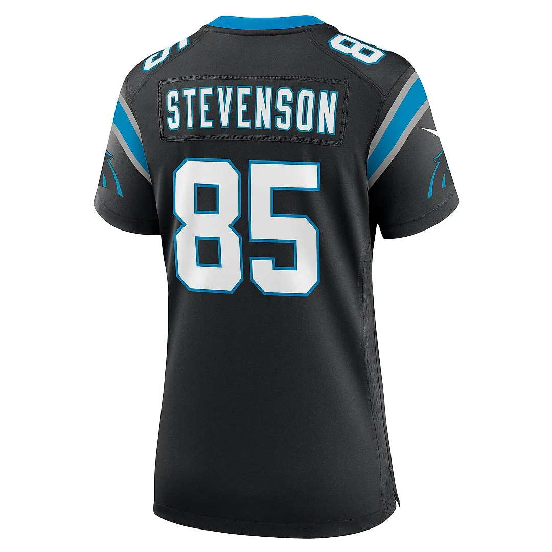 Zennovawear Women's Carolina Panthers Marquez Stevenson Black Team Game Jersey