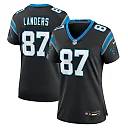 Zennovawear Women's Carolina Panthers Matt Landers Black Game Jersey