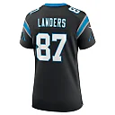 Zennovawear Women's Carolina Panthers Matt Landers Black Game Jersey