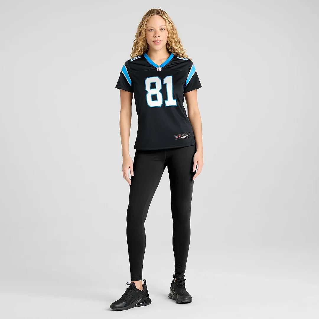 Zennovawear Women's Carolina Panthers Matthews Black Game Jersey