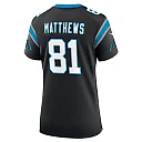 Zennovawear Women's Carolina Panthers Matthews Black Game Jersey