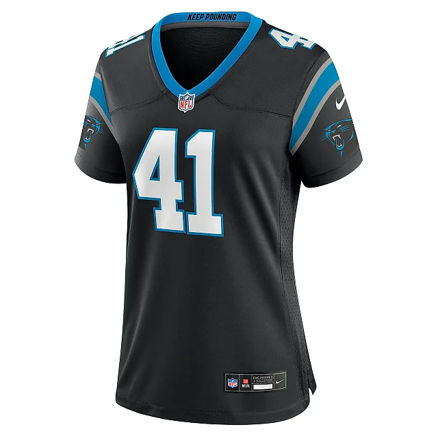 Zennovawear Women's Carolina Panthers Matthias Farley Black Game Jersey