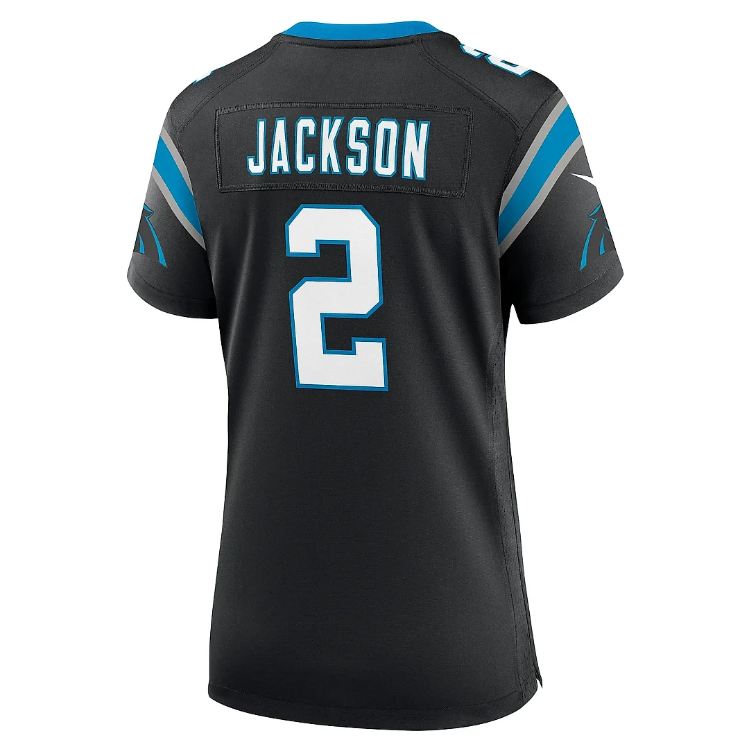 Zennovawear Women's Carolina Panthers Mike Jackson Black Game Jersey