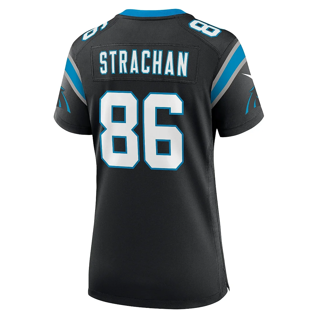 Zennovawear Women's Carolina Panthers Mike Strachan Black Game Jersey