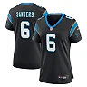 Zennovawear Women's Carolina Panthers Miles Sanders Black Team Game Jersey