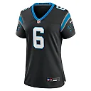 Zennovawear Women's Carolina Panthers Miles Sanders Black Team Game Jersey