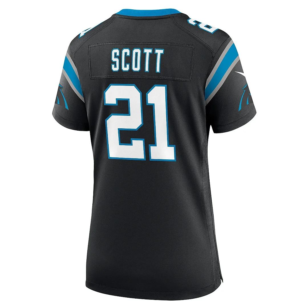 Zennovawear Women's Carolina Panthers Nick Scott Black Game Jersey