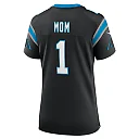 Zennovawear Women's Carolina Panthers Number 1 Mom Black Game Jersey