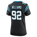 Zennovawear Women's Carolina Panthers Raequan Williams Black Team Game Jersey