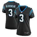 Zennovawear Women's Carolina Panthers Raheem Blackshear Black Team Game Jersey