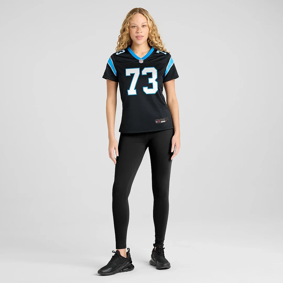 Zennovawear Women's Carolina Panthers Rashard Lawrence Black Game Jersey