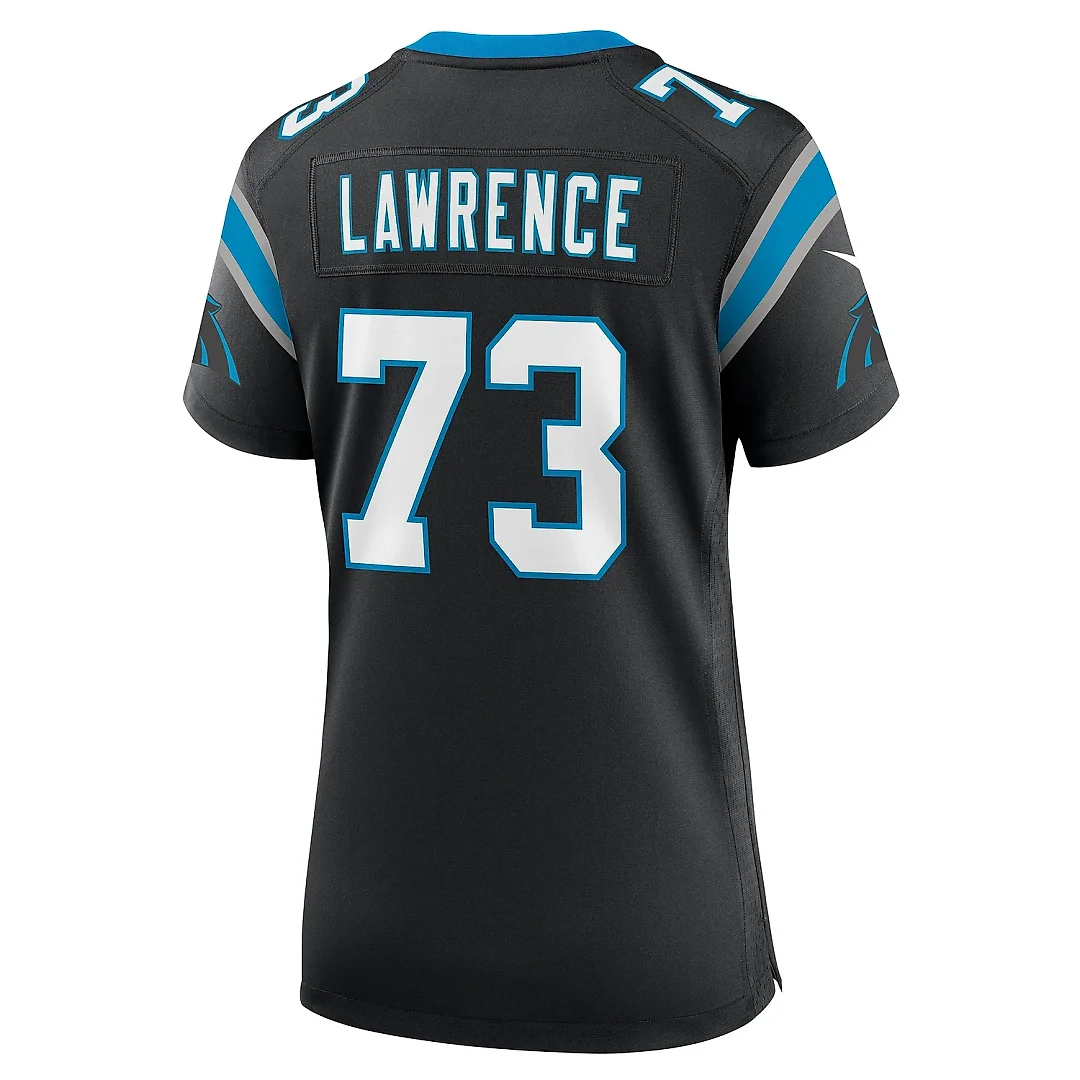 Zennovawear Women's Carolina Panthers Rashard Lawrence Black Game Jersey