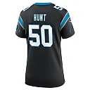 Zennovawear Women's Carolina Panthers Robert Hunt Black Game Jersey