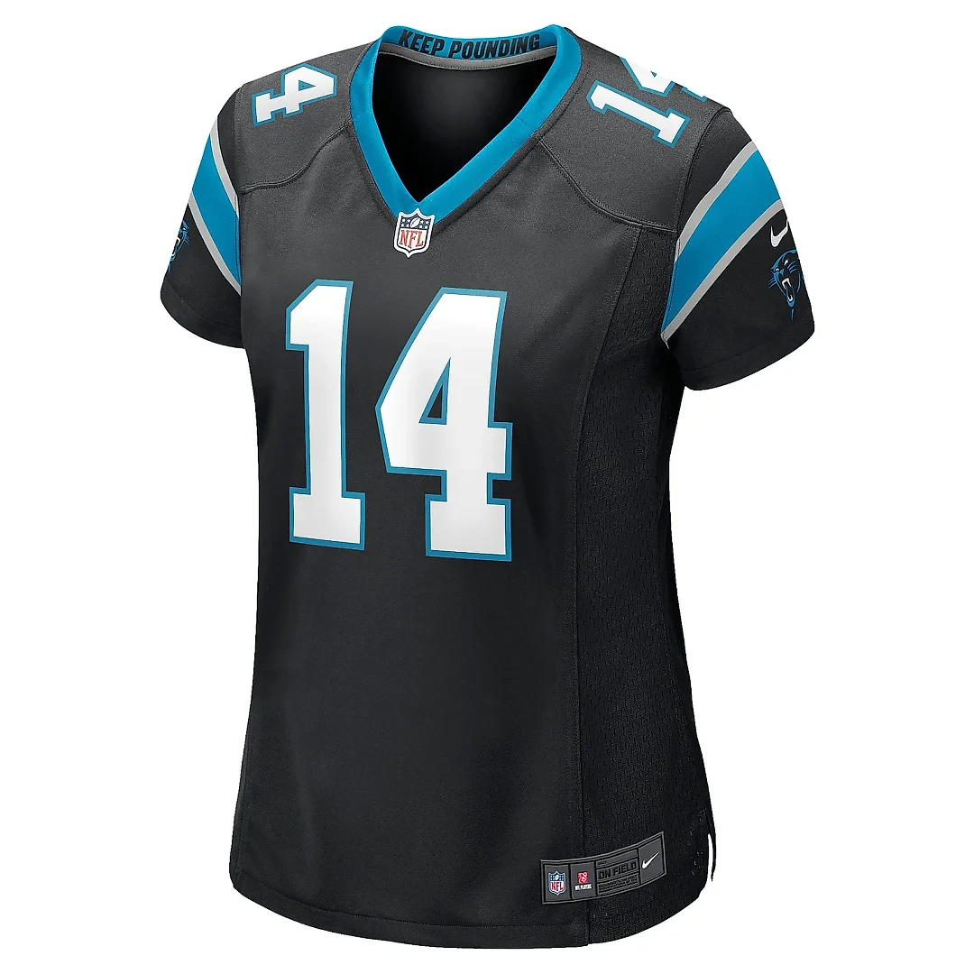 Zennovawear Women's Carolina Panthers Sam Darnold Black Game Jersey
