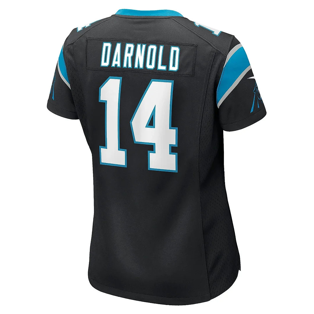 Zennovawear Women's Carolina Panthers Sam Darnold Black Game Jersey