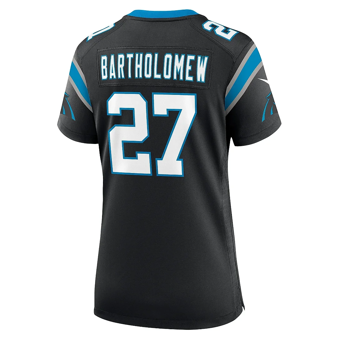 Zennovawear Women's Carolina Panthers Shemar Bartholomew Black Game Jersey