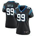 Zennovawear Women's Carolina Panthers Shy Tuttle Black Game Jersey