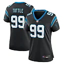 Zennovawear Women's Carolina Panthers Shy Tuttle Black Game Player Jersey