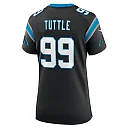 Zennovawear Women's Carolina Panthers Shy Tuttle Black Game Player Jersey