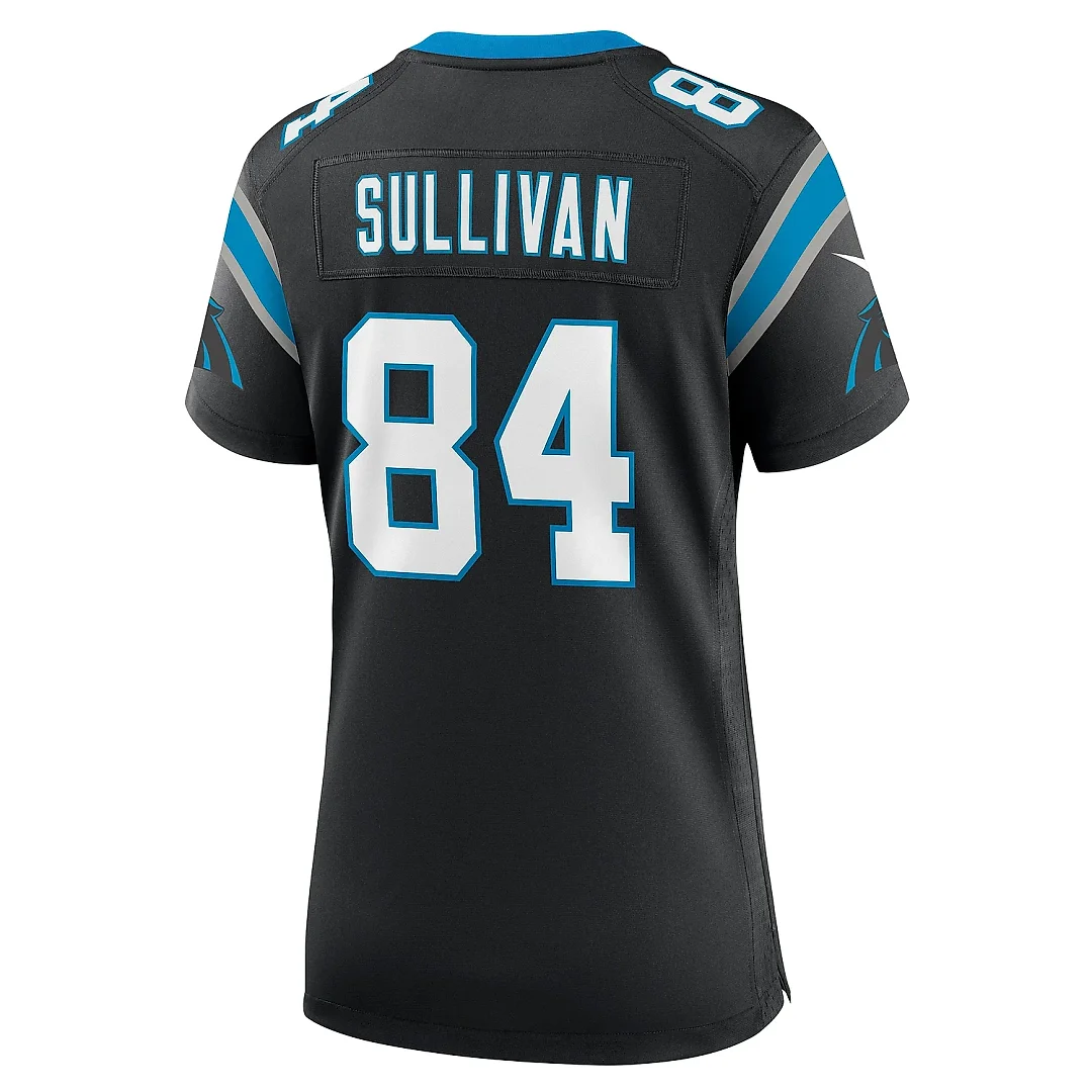 Zennovawear Women's Carolina Panthers Stephen Sullivan Black Team Game Jersey