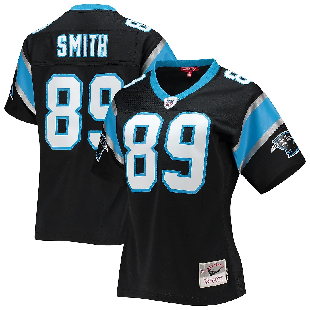 Zennovawear Women's Carolina Panthers Steve Smith Mitchell & Ness Black Legacy Player Jersey