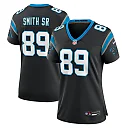 Zennovawear Women's Carolina Panthers Steve Smith Sr. Black Retired Player Game Jersey