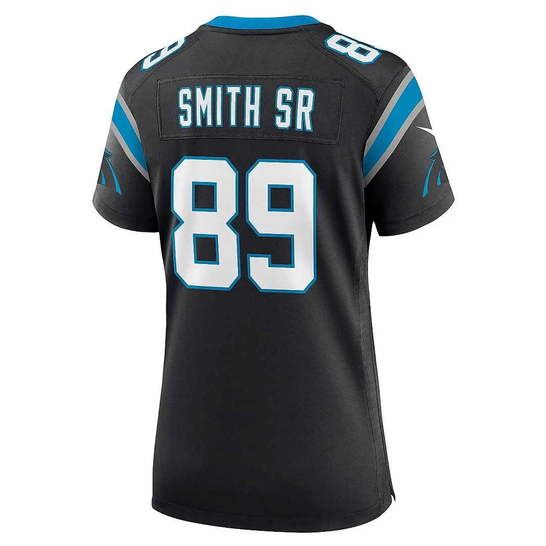 Zennovawear Women's Carolina Panthers Steve Smith Sr. Black Retired Player Game Jersey