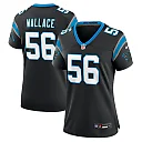 Zennovawear Women's Carolina Panthers Trevin Wallace Black Game Jersey
