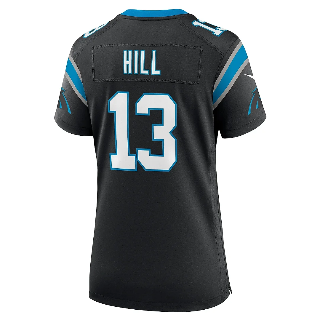 Zennovawear Women's Carolina Panthers Troy Hill Black Team Game Jersey