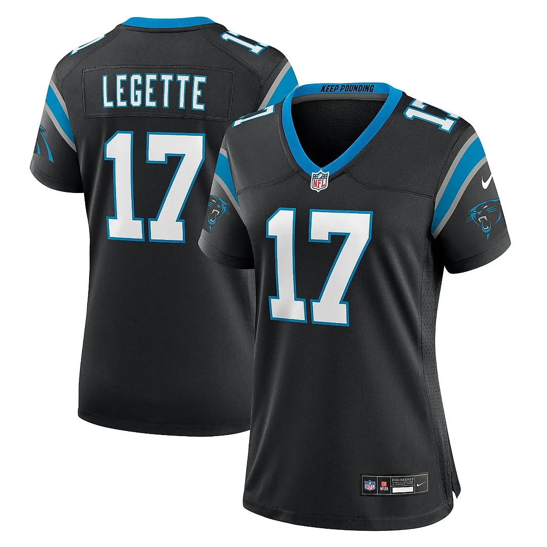 Zennovawear Women's Carolina Panthers Xavier Legette Black Game Jersey