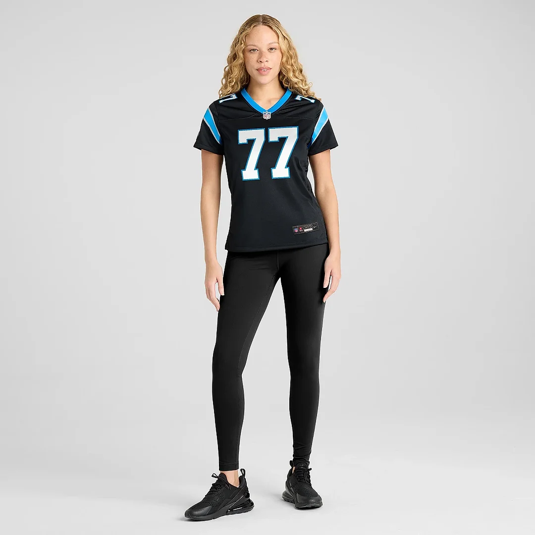Zennovawear Women's Carolina Panthers Yosh Nijman Black Game Jersey