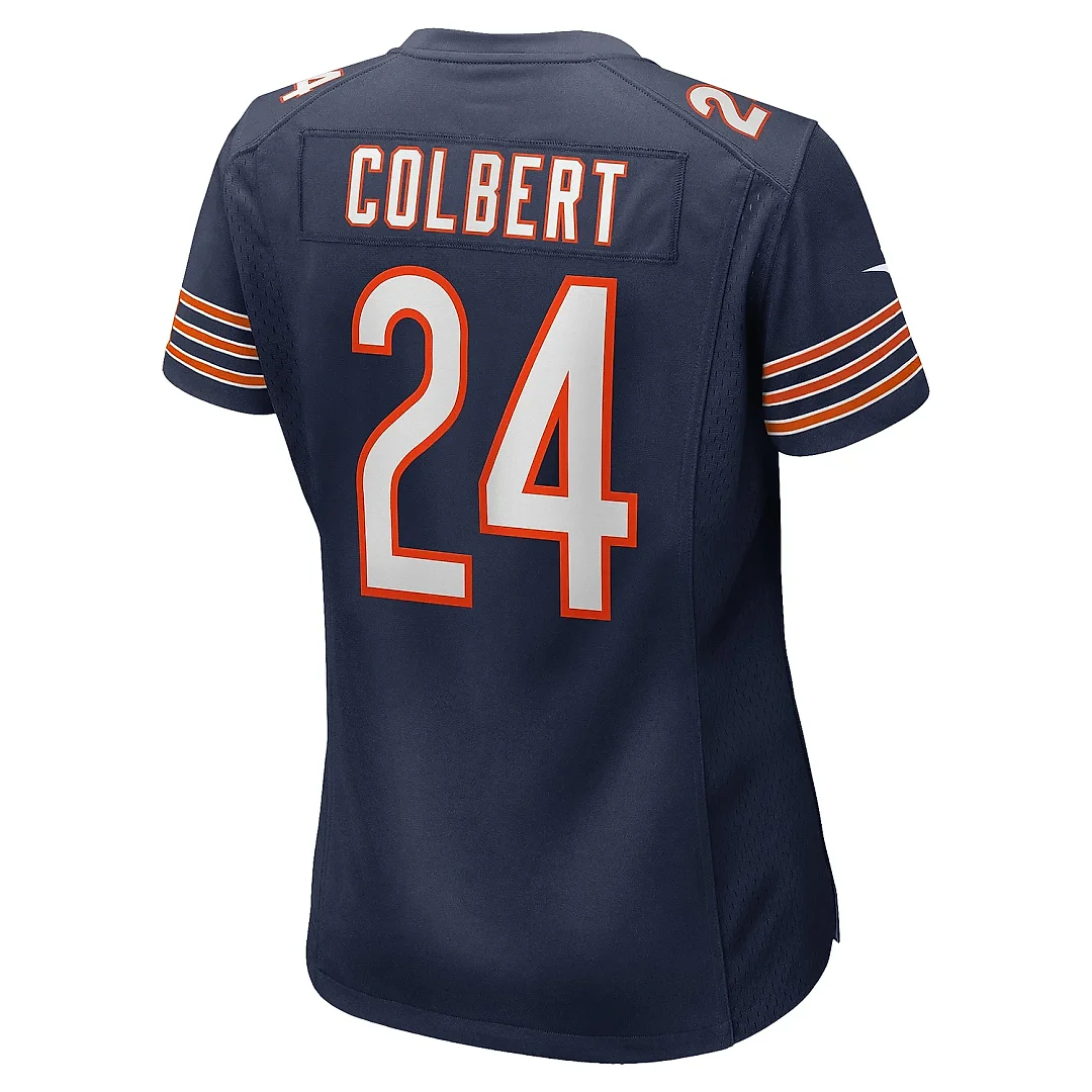 Zennovawear Women's Chicago Bears Adrian Colbert Navy Team Game Jersey