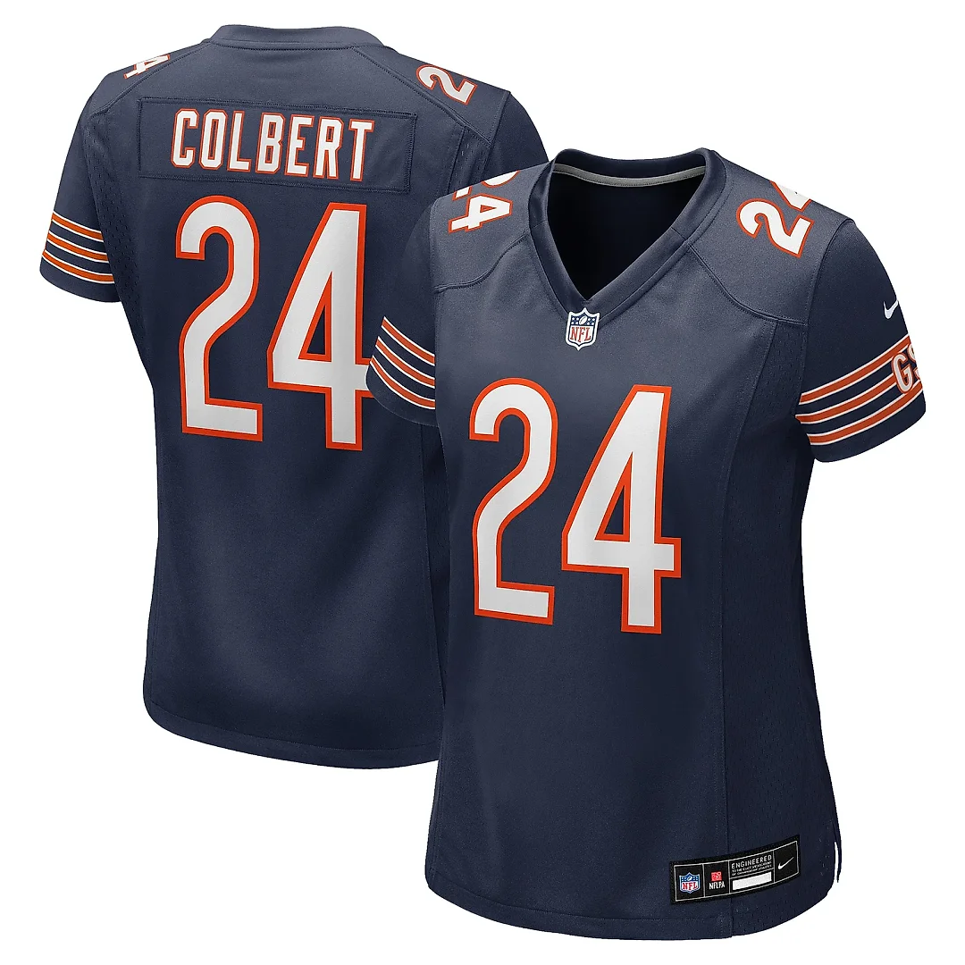 Zennovawear Women's Chicago Bears Adrian Colbert Navy Team Game Jersey
