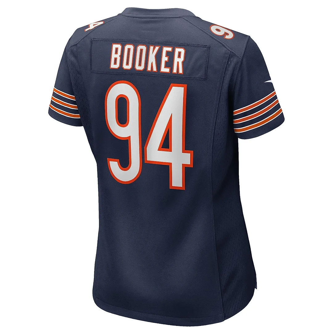 Zennovawear Women's Chicago Bears Austin Booker Navy Game Jersey