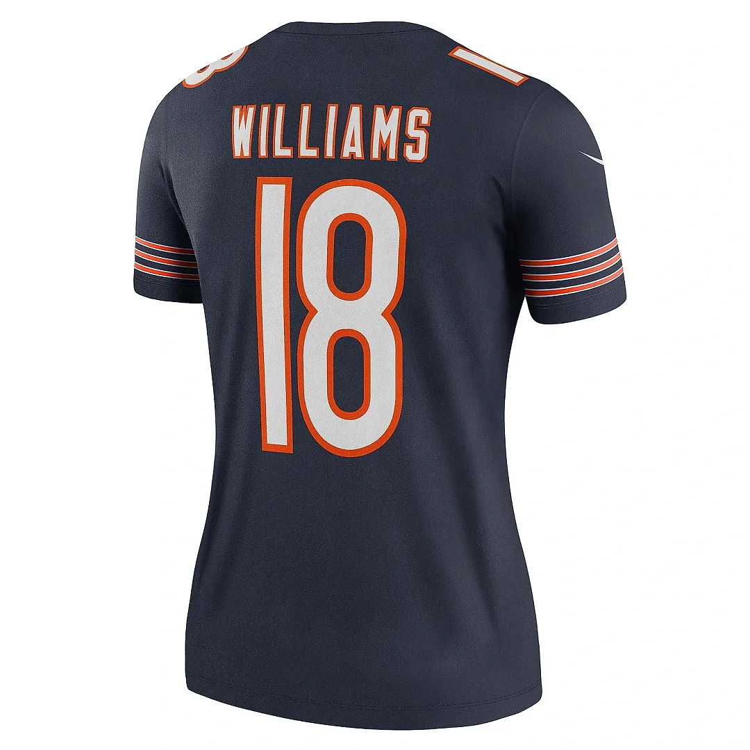 Zennovawear Women's Chicago Bears Caleb Williams Navy Legend Player Performance Top