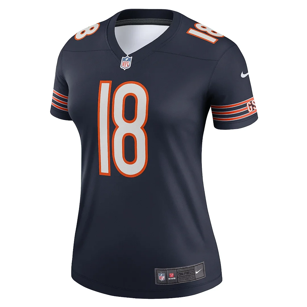 Zennovawear Women's Chicago Bears Caleb Williams Navy Legend Player Performance Top