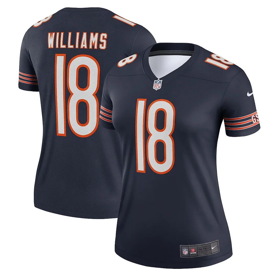 Zennovawear Women's Chicago Bears Caleb Williams Navy Legend Player Performance Top